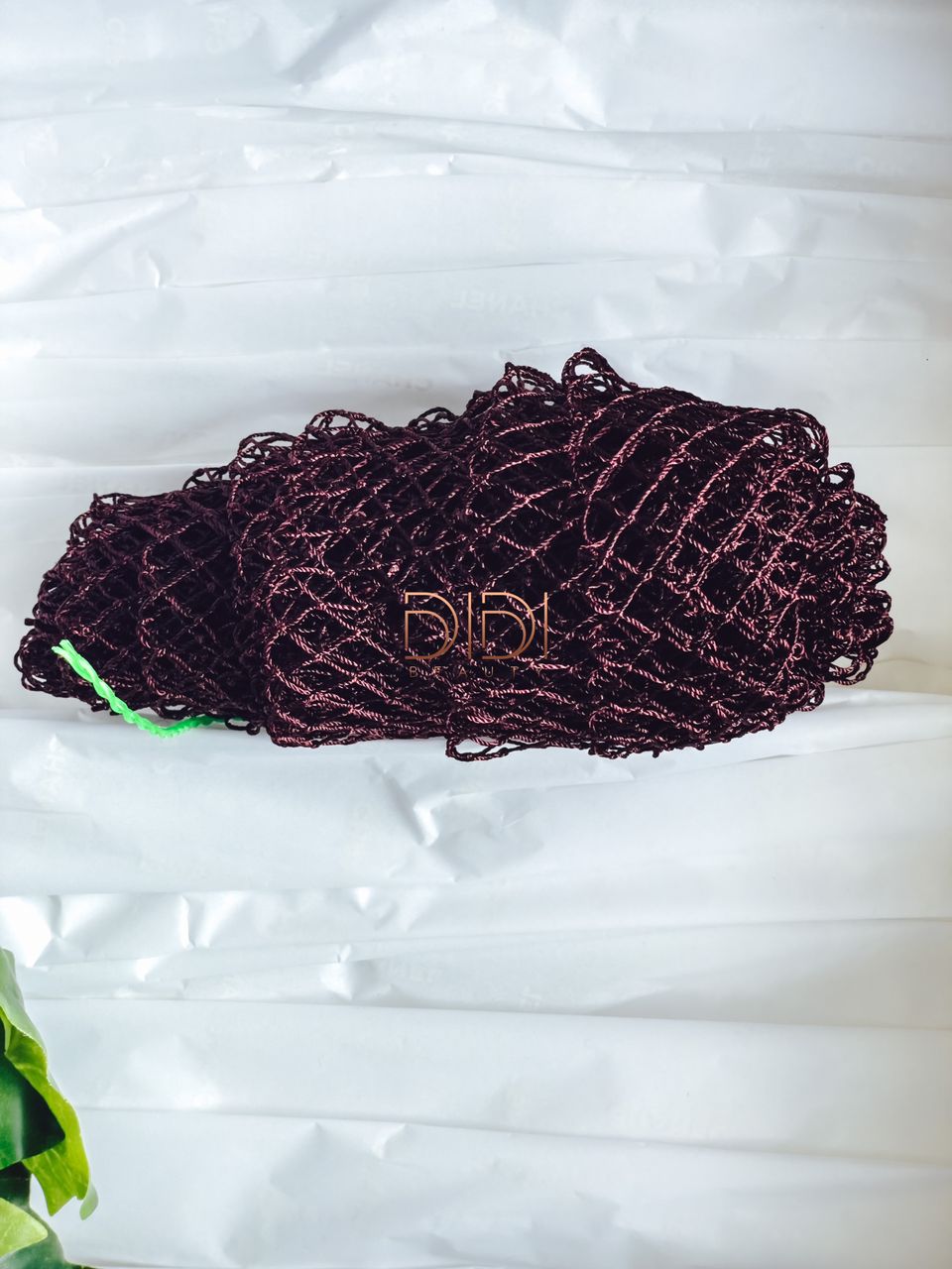 Éponge exfoliante en maille de saponite africaine 