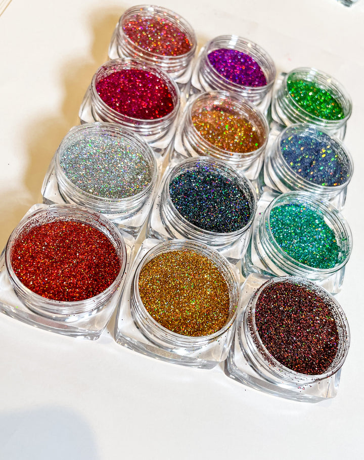 Lot de paillettes holographiques